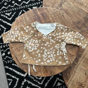 Jamie Kay, 0-3 months, wrap tie shirt